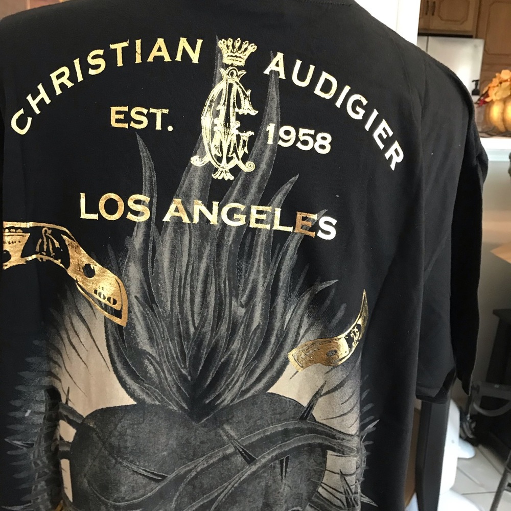 Christian Audigier -Ed Hardy Rhinestone Tee L - Picture 6 of 6